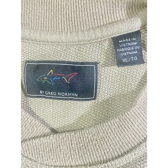 Greg Norman Pullover Sweater Men's Size Extra Large Brown Crew Neck - Picture 3 of 7